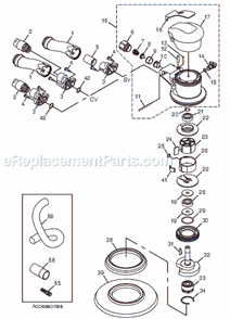 Page A Diagram and Parts List for CP7250 8941072501 Chicago Pneumatic Sander